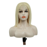 Peluca De Cabello Humano Bob Wigs, 30 Cm, Con Encaje Frontal