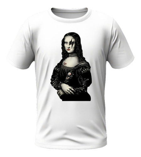 Playera T Shirt Room Estampado De Moda Mona Lisa Rockera 