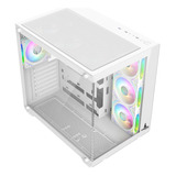Gabinete Caja Chasis Gamer Iceberg Crystal Cube Blanco 011