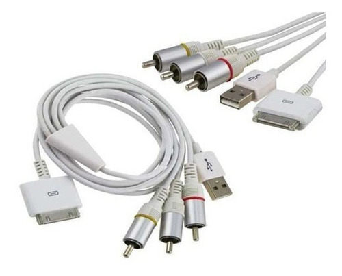 Cable De Audio Video Y Usb Para iPod/iPhone Megalite Mlc217