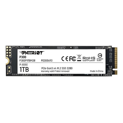 Patriot SSD 1TB M.2 2280 Interno P300 NVMe PCIe Gen3 x4 2100\u002F1650 MB\u002Fs | Envío gratis