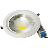 Panel Led 10w Redondo Cubierta De Vidrio Bco Frio Empotrar