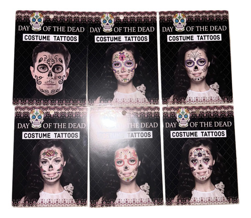 12 Tatuaje Para Rostro De Catrina Halloween Dia De Muertos 1
