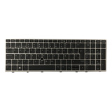 Teclado Para Hp Elitebook 755 G5 Marco Plata Español