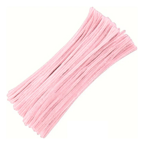 Limpia Pipas Chelines X 100 Unidades Rosa Pastel Flores