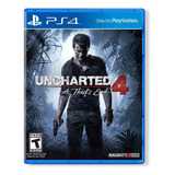 Uncharted 4 Ps4 Capa Azul Usado, Em Excelente Estado Físico