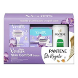 Kit Gillette Venus Skin Comfort Con Maquina+repuesto+shampoo