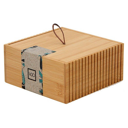 Caja Organizadora De Madera 15x15x7cm Con Tapa Vgo
