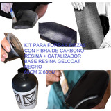 Kit Forrar Fibra De Carbono Real Tela 60x60cm + Kit Resinas