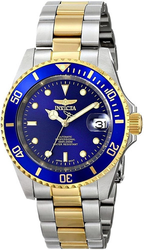 Relógio Invicta Automático 8928ob Azul E Ouro Original