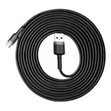 Cable Usb Tipo C Baseus Negro/gris Con Entrada Usb Salida Usb-c