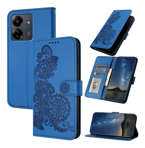 Funda De Teléfono Mandala Flor For Xiaomi Redmi, Cuero Pu