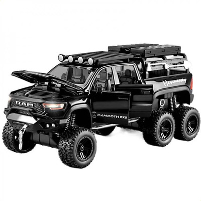 Modelo Coche 1:32  Ram Trx 6x6 - Negro Coleccionable | Meses sin interés