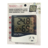 Termohigrometro Termometro Higrometro Reloj Medidor Humedad