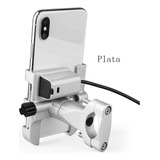 Porta Celular Soporta Moto Teléfono, Aluminio, Carregador Us