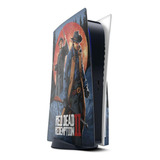Skin Adesivo Ps5 Com Disco 2 Controles Red Dead Redemption 4