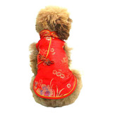 Yu-xiang Traje Para Mascotas Tang Suit Perro Cheongsam Ropa 