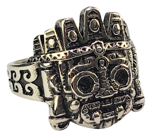 Anillo Tláloc Dios De La Lluvia Mexica  Acero Inoxidab A1000 | MercadoLibre