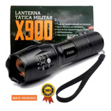 Lanterna X900 Zoom Tática Aventura Sos Recarregável