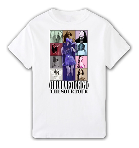 Remera Olivia Rodrigo Sour Tour - Aesthetic Unisex Album Era