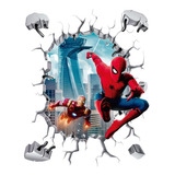 Decoración Vinil Avengers Spiderman Tapiz Infantil 3d 65x55