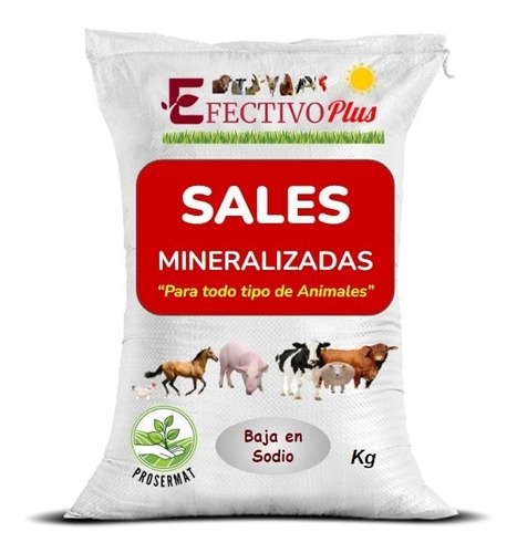Sal Mineral Para El Ganado Amelazado Saco De 20kg