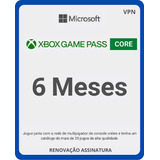 Game Pass Core 6 Meses - Xbox One - Series Xs - Pc