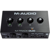 Interface De Áudio M-audio 2 Canais M-track Duo 24 Bits Usb