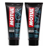 Renovador De Rayones Motul E8 + Brillador Cromo Motul E6