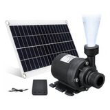 Bomba De Agua Solar De 50 W  800 L/h  Dc12v  Bajo Ruido  Agu