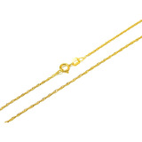 Corrente Cordão Colar Ouro 18k 750 Singapura 45cm 