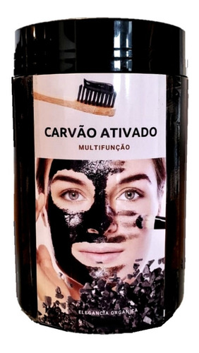 Carvão Ativado 350g - Clareador - Multifunção - Face-dentes 