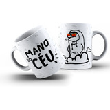 Caneca 325ml Porcelana De Memes Flork