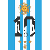 Toallon Futbol Afa Argentina Mundial Playero Grandes