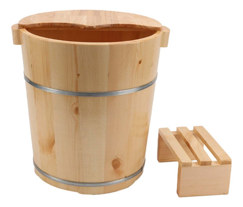 Bañera De Madera Para Pies, Barril Multiusos, Portátil,