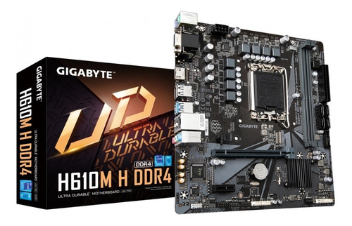 Tarjeta Madre Gigabyte H610m H Ddr4, Socket 1700 Ddr4 1x /vc