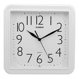 Reloj Pared Casio Iq-02s-7d Color De La Estructura Blanco Color Del Fondo Blanco