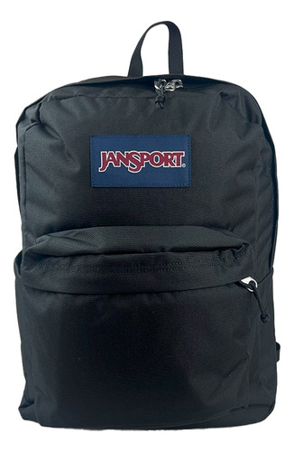 Mochila Escolar Jansport Superbreak Plus Negro Diseño Liso