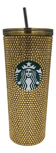 Vaso Tipo Starbuck Con Diamantes