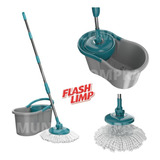 Mop Giratorio Fit Esfregao 360° Balde 8l Refil Flash Limp