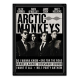 #1181 - Cuadro Vintage Arctic Monkeys Rock No Chapa 30 X 40