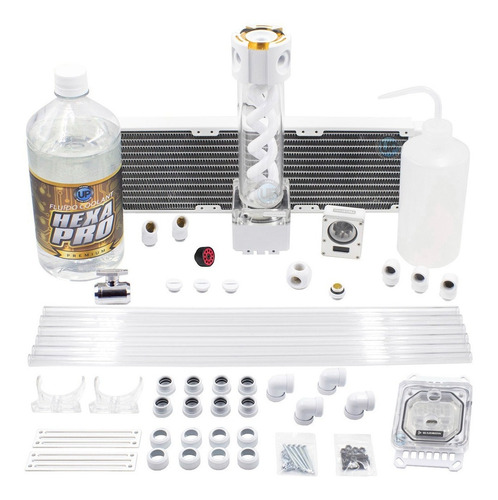 Kit Water Cooler Custom Premium 360mm Rgb Branco Completo