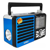 Rádio Retro Lanterna Usb Bluetooth P2 Fm/am/sw Som Alto