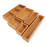 Kootek Organizador De Cajones De Cocina De Bambu De 6 Pieza