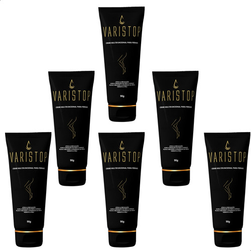 06 Varistop 90g Poderoso Creme Hidratante P Pernas Masculina