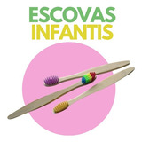 Escova Dental Bambu Ecológica Biodegradável Infantil Criança
