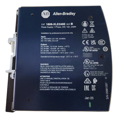 Allen-bradley 1606-xle240e Power Supply  Dc 24v / 10a
