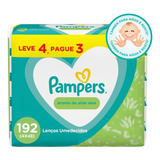 Lenços Umedecidos Pampers Aroma De Aloe Vera Limpa E Hidrata