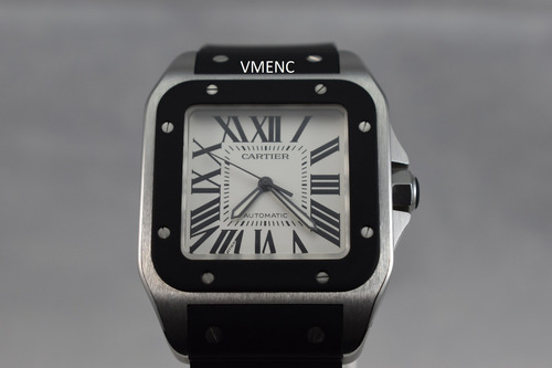 Cartier Santos 100 Xl Acero Caucho