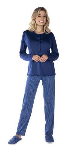 Pijama Gestante De Suede Especial Feminino (luxo)